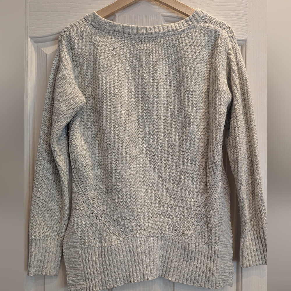 Toms For Target Waist Length Shimmer Crewneck Sweater - Picture 7 of 7